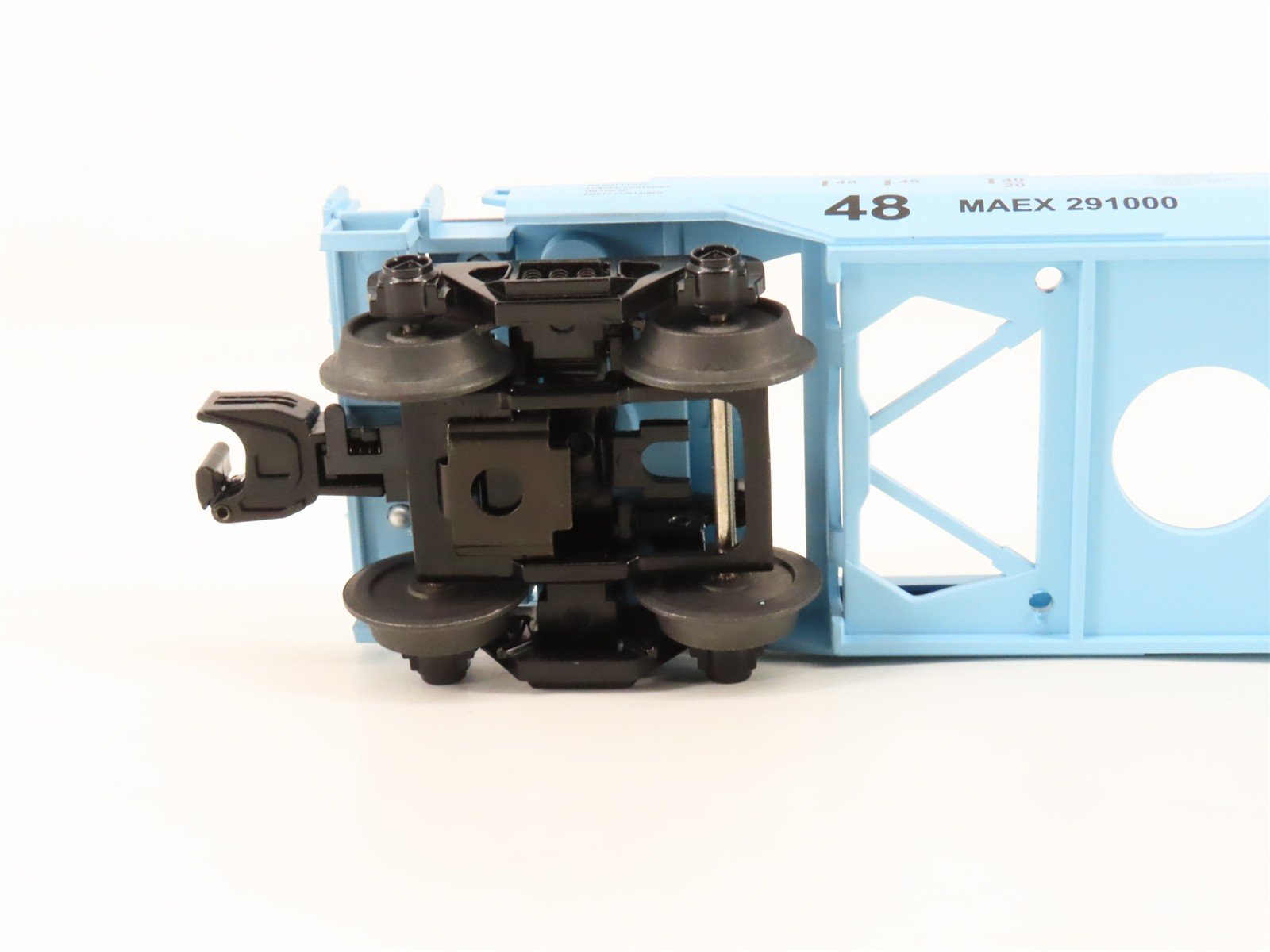 O 3-Rail MTH RailKing 30-76009 MAEX Maersk Husky Stack Car #291000 w/ Containers