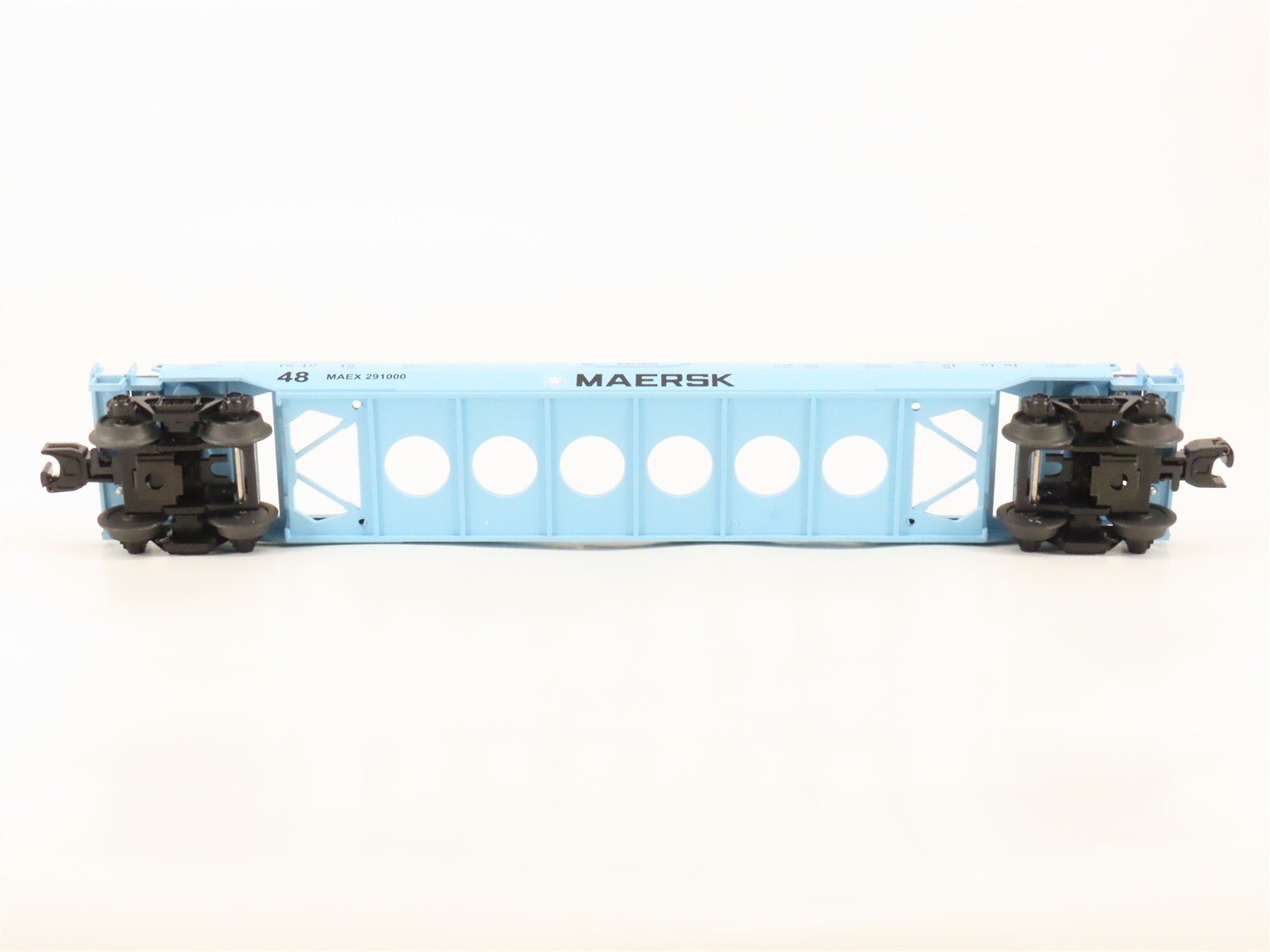 O 3-Rail MTH RailKing 30-76009 MAEX Maersk Husky Stack Car #291000 w/ Containers