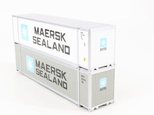 O 3-Rail MTH RailKing 30-76009 MAEX Maersk Husky Stack Car #291000 w/ Containers