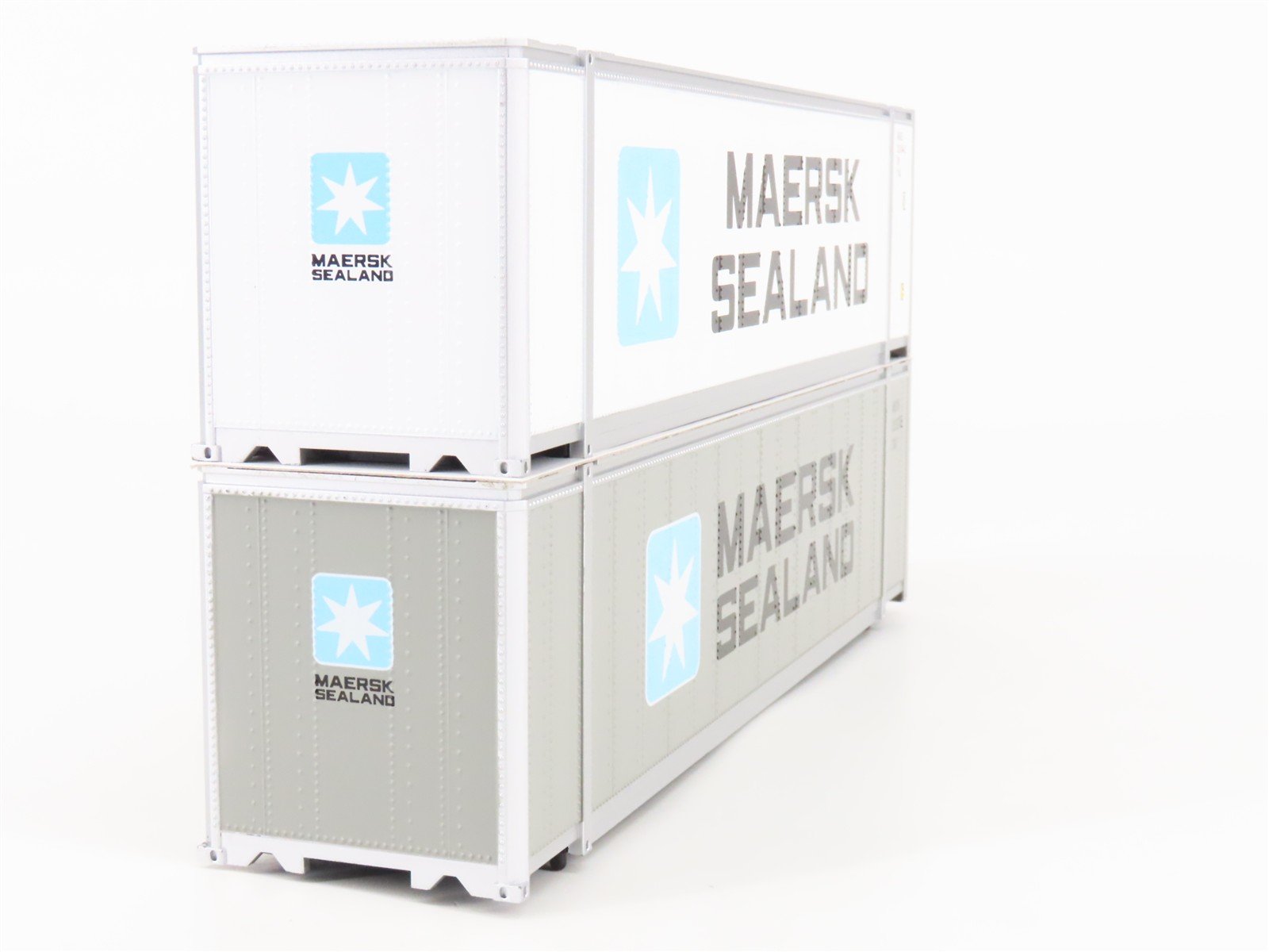 O 3-Rail MTH RailKing 30-76009 MAEX Maersk Husky Stack Car #291000 w/ Containers