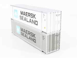 O 3-Rail MTH RailKing 30-76009 MAEX Maersk Husky Stack Car #291000 w/ Containers