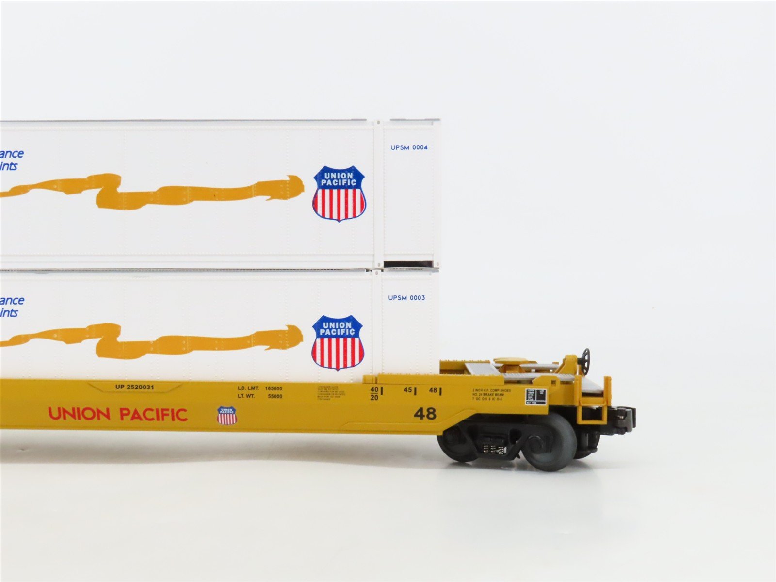 O Gauge 3-Rail MTH Rail King 30-7005B UP Union Pacific Husky Stack Car #2520031