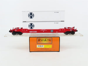 O Gauge 3-Rail MTH Rail King 30-7644 BNSF/ATSF Husky Stack Car #212261