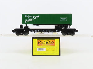 O Gauge 3-Rail MTH Rail King 30-7683 EL Erie Lackawanna Flat Car #8245 w/Trailer