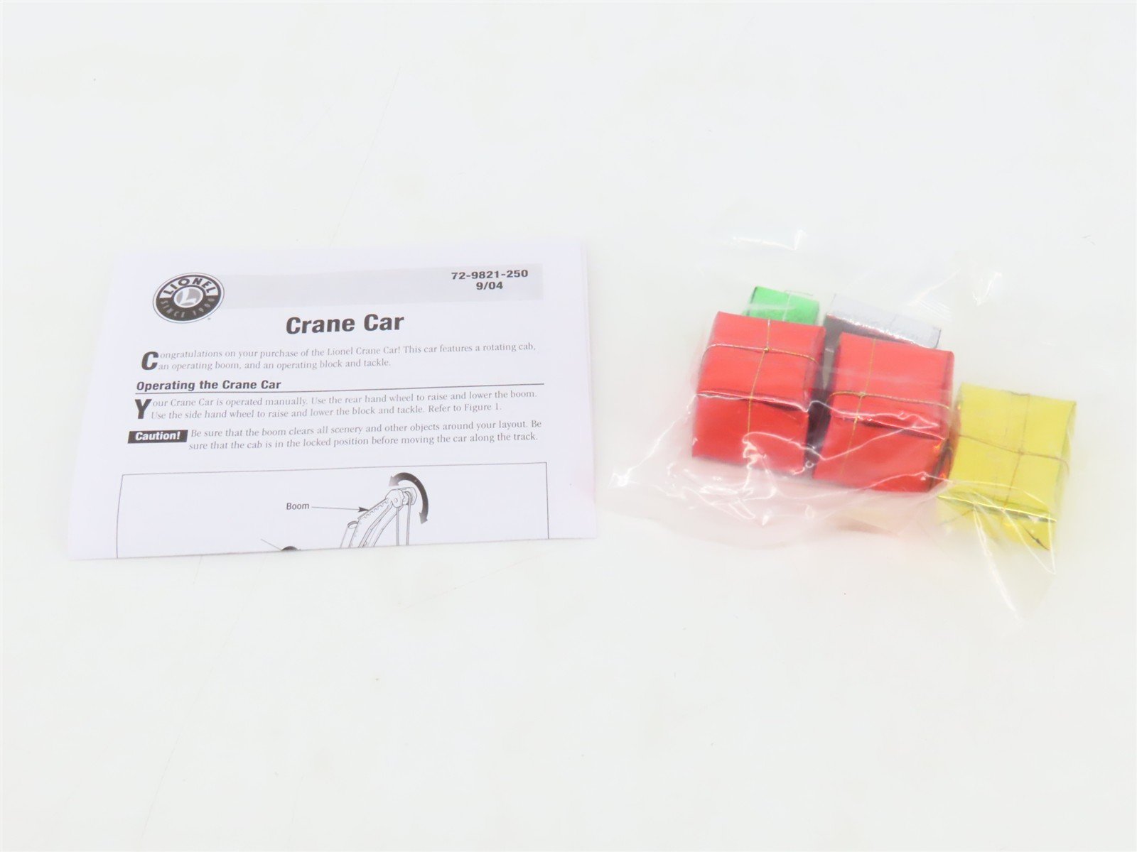 O Gauge 3-Rail Lionel 6-29303 North Pole Central Christmas Crane Car #29303