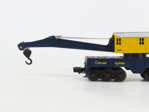 O Gauge 3-Rail Lionel 6-9329 Chessie System Crane Car #9329