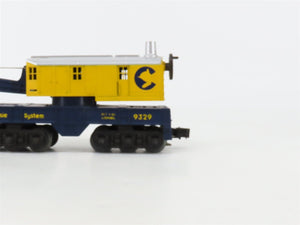 O Gauge 3-Rail Lionel 6-9329 Chessie System Crane Car #9329