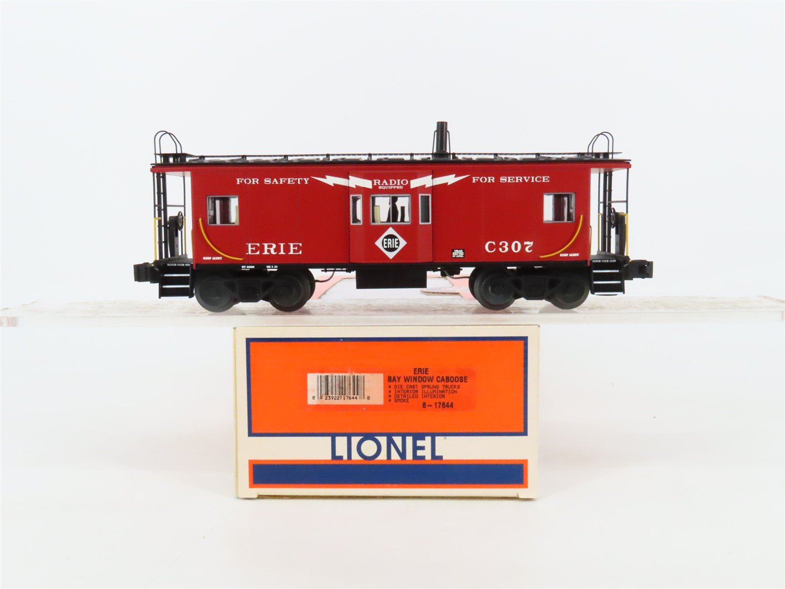 O Gauge 3-Rail Lionel 6-17644 ERIE Railroad Bay Window Caboose #C307