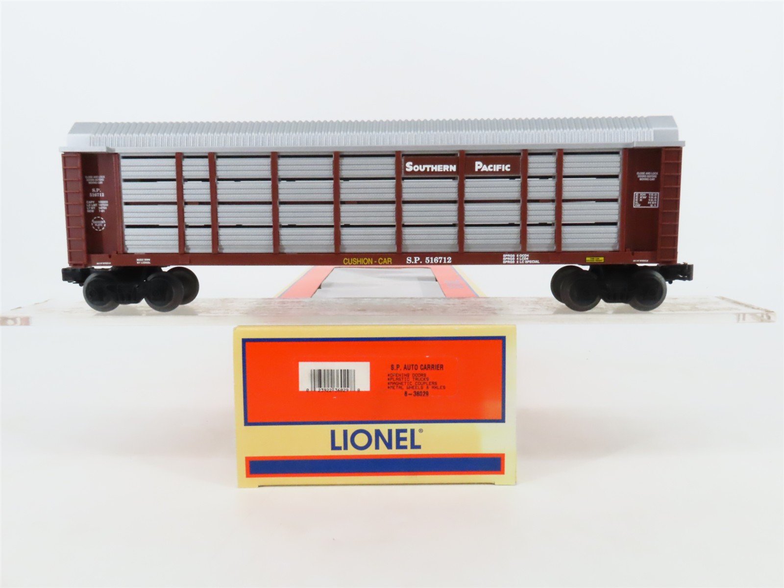 O Gauge 3-Rail Lionel 6-36029 SP Southern Pacific Railroad Auto Carrier #516712