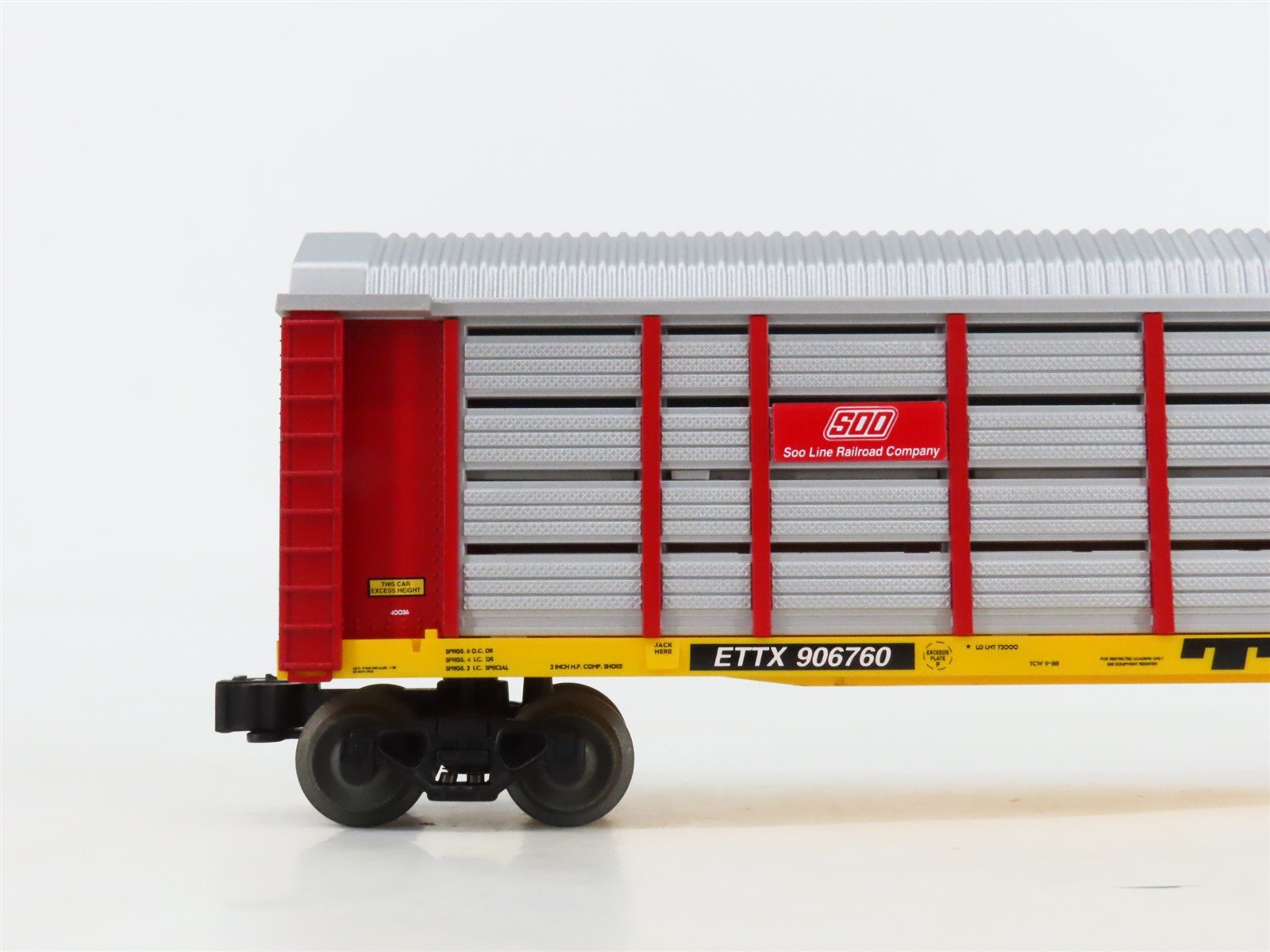 O Gauge 3-Rail Lionel 6-36093 ETTX Trailer Train Soo Line Auto Carrier #906760