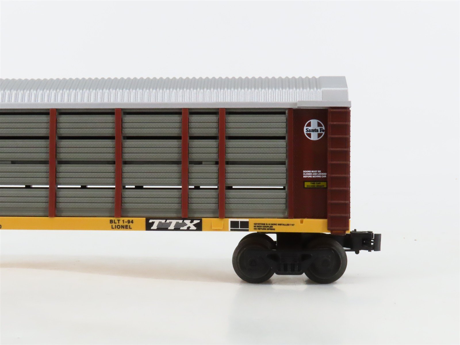 O Gauge 3-Rail Lionel 6-16253 TTGX TTX ATSF Santa Fe Auto Carrier #16253