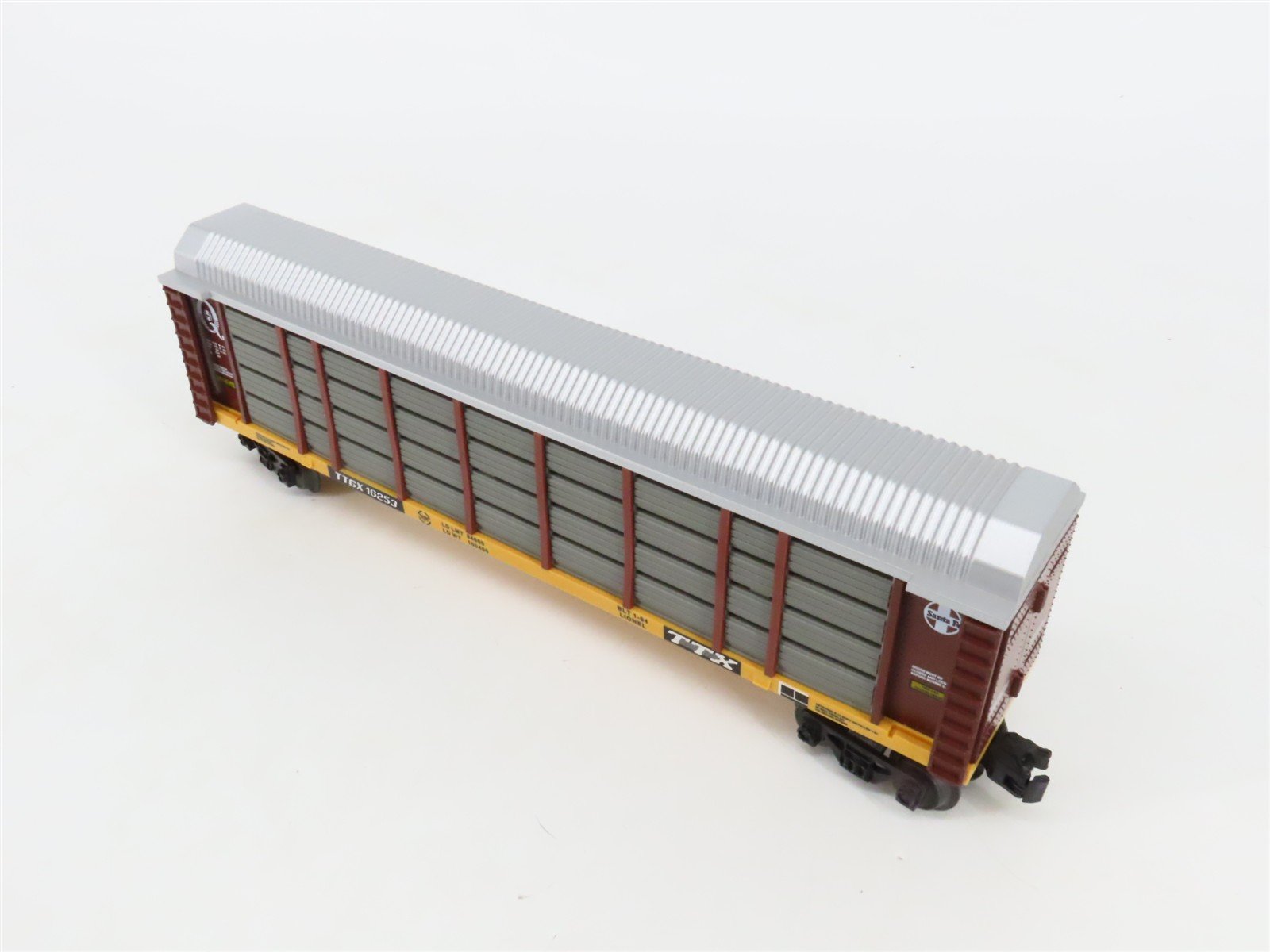 O Gauge 3-Rail Lionel 6-16253 TTGX TTX ATSF Santa Fe Auto Carrier #16253