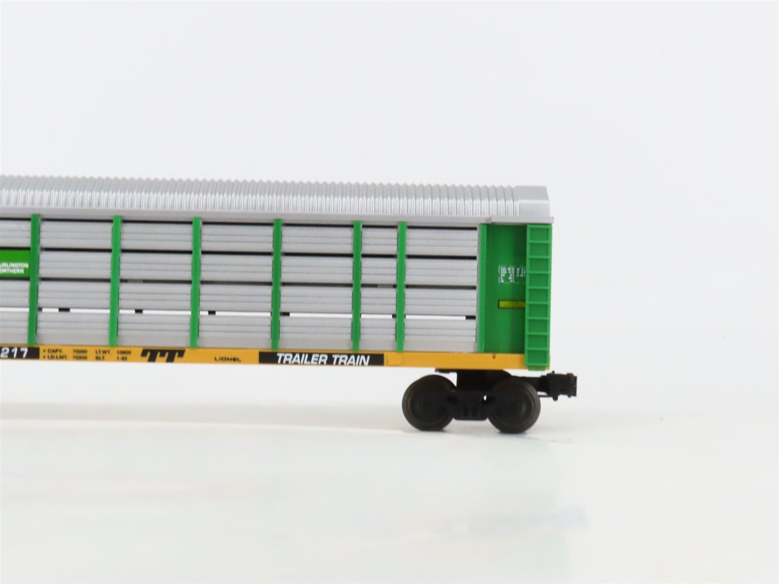 O Gauge 3-Rail Lionel TTGX BN Burlington Northern Railroad Auto Carrier #16217