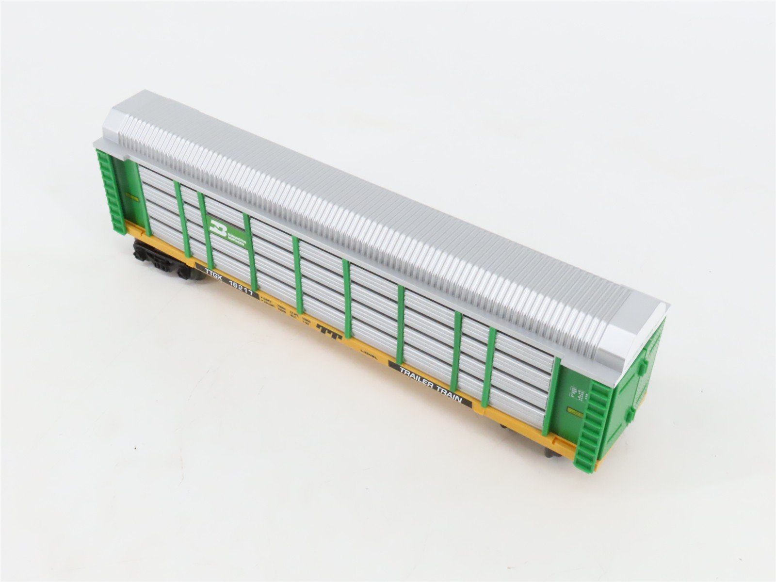 O Gauge 3-Rail Lionel TTGX BN Burlington Northern Railroad Auto Carrier #16217