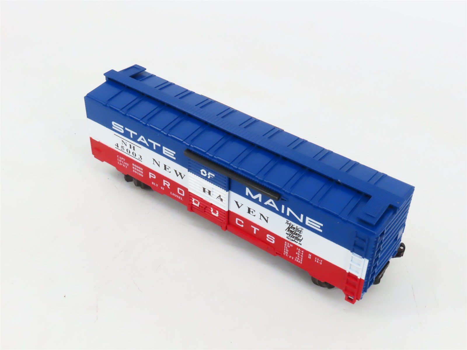 O Gauge 3-Rail Lionel 6-17217 NH State of Maine Single Door Box Car #45003