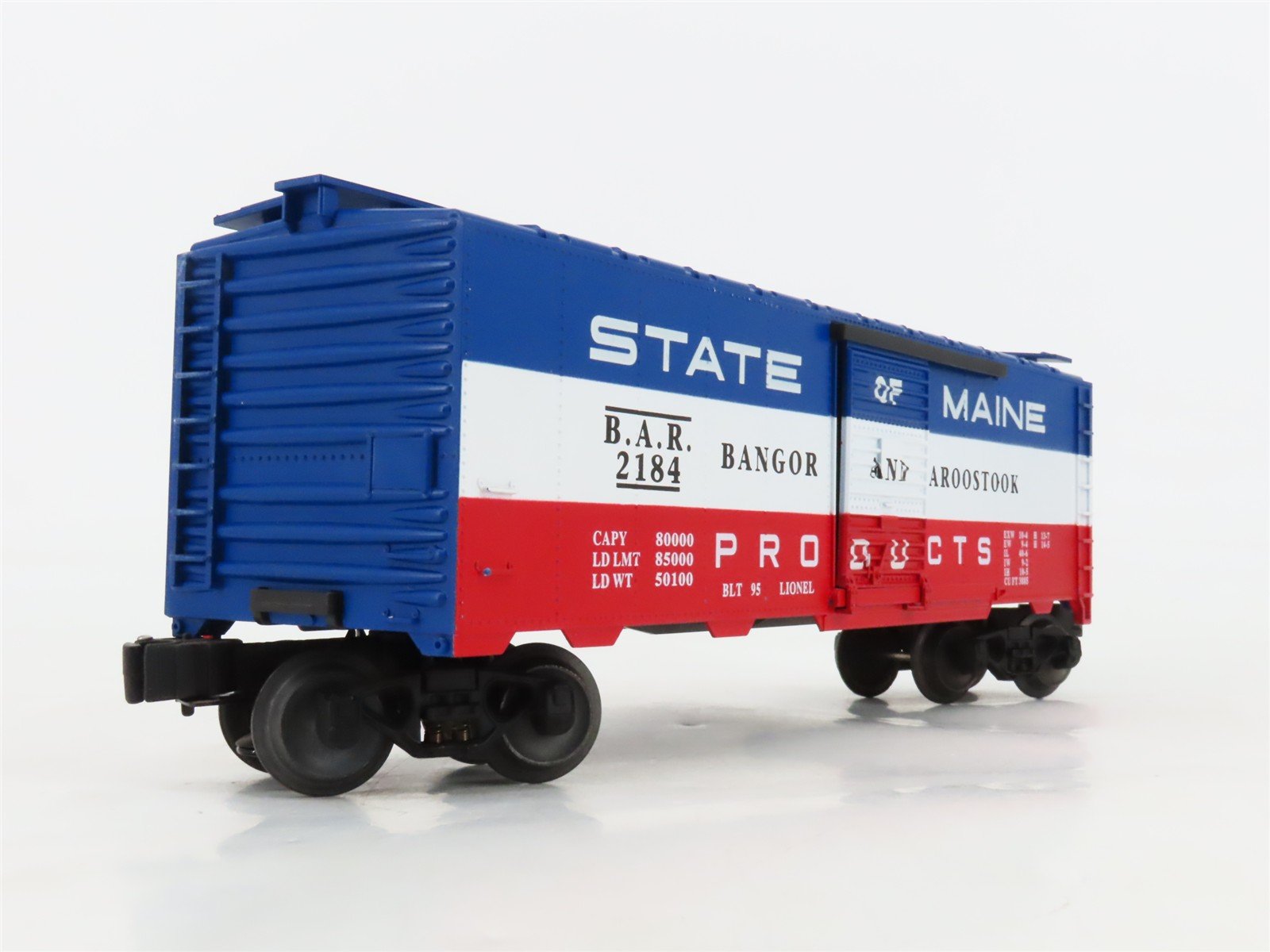 O Gauge 3-Rail Lionel 6-17218 BAR State of Maine Single Door Box Car #2184