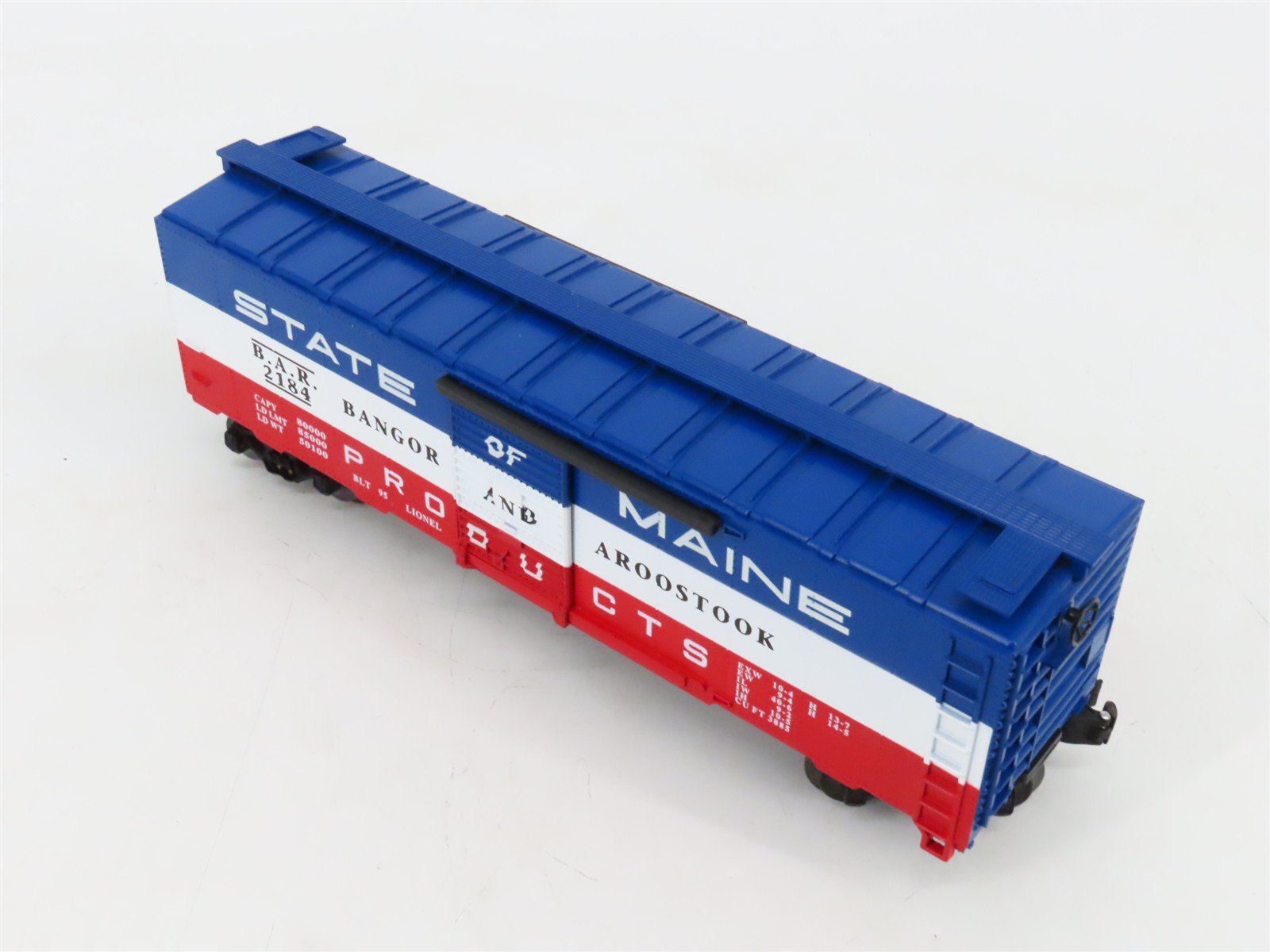 O Gauge 3-Rail Lionel 6-17218 BAR State of Maine Single Door Box Car #2184