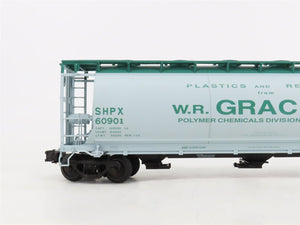 O Gauge 3-Rail Atlas 6306-3 SHPX W.R. Grace & Co 3-Bay Cylindrical Hopper #60901