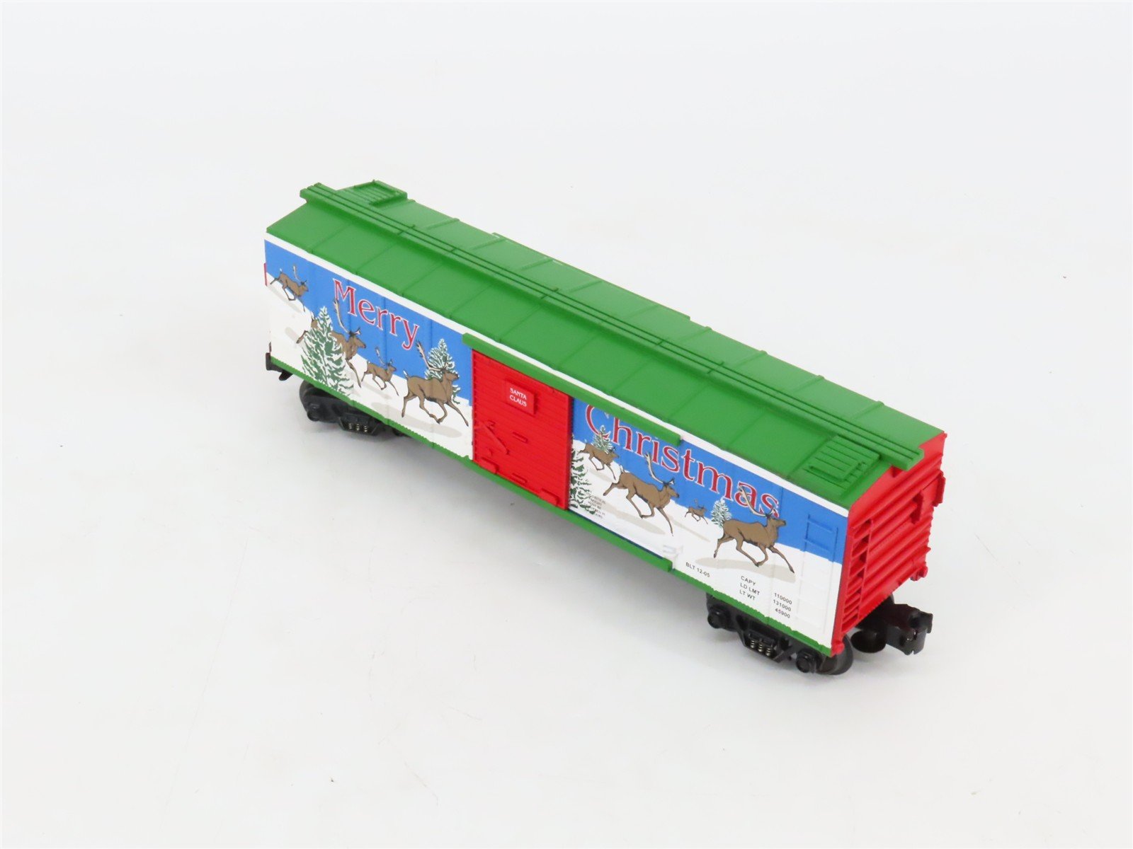 O Gauge 3-Rail MTH Rail King 30-79126 Christmas Operating Box Car w/ Signal Man