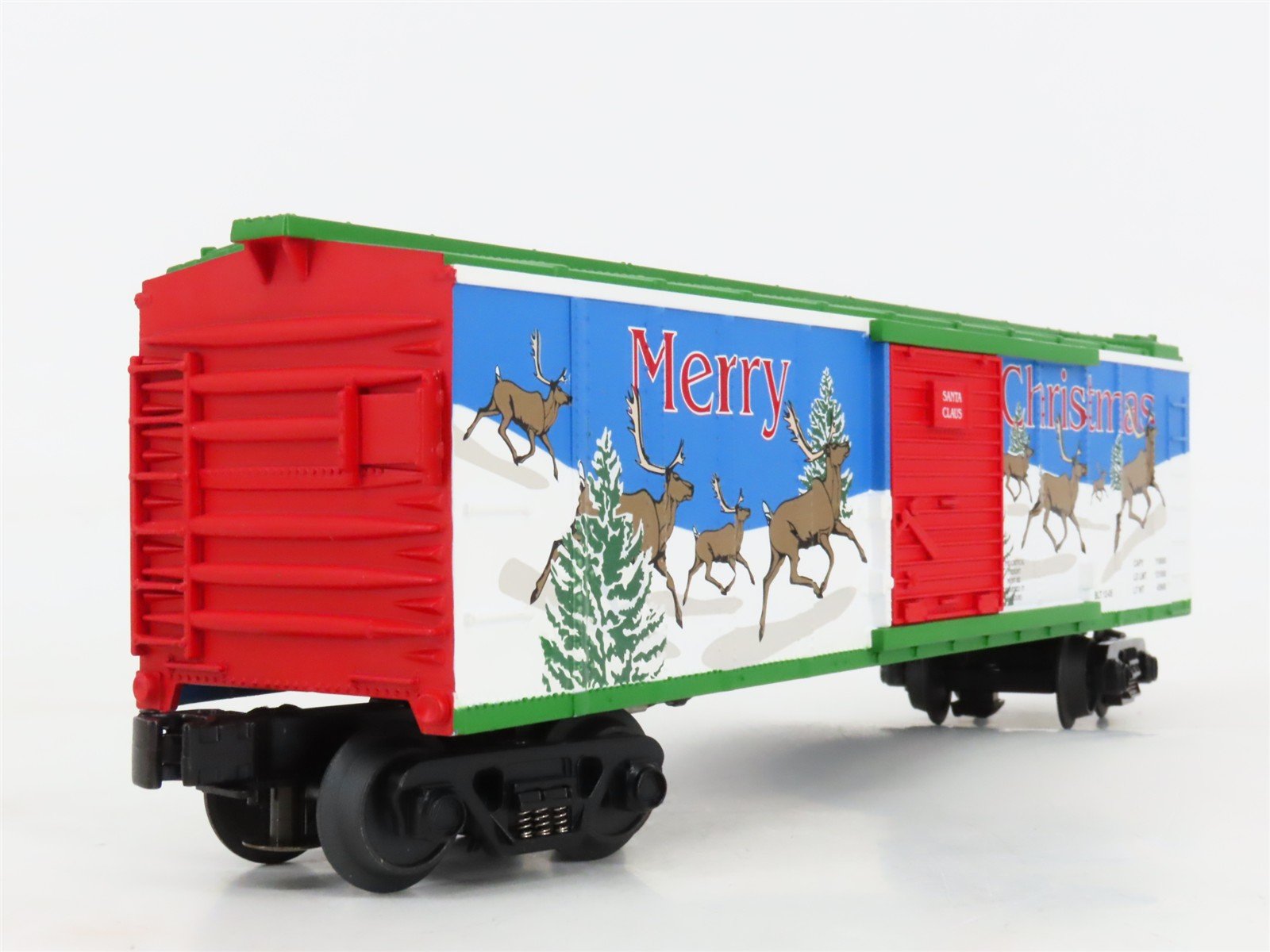 O Gauge 3-Rail MTH Rail King 30-79126 Christmas Operating Box Car w/ Signal Man