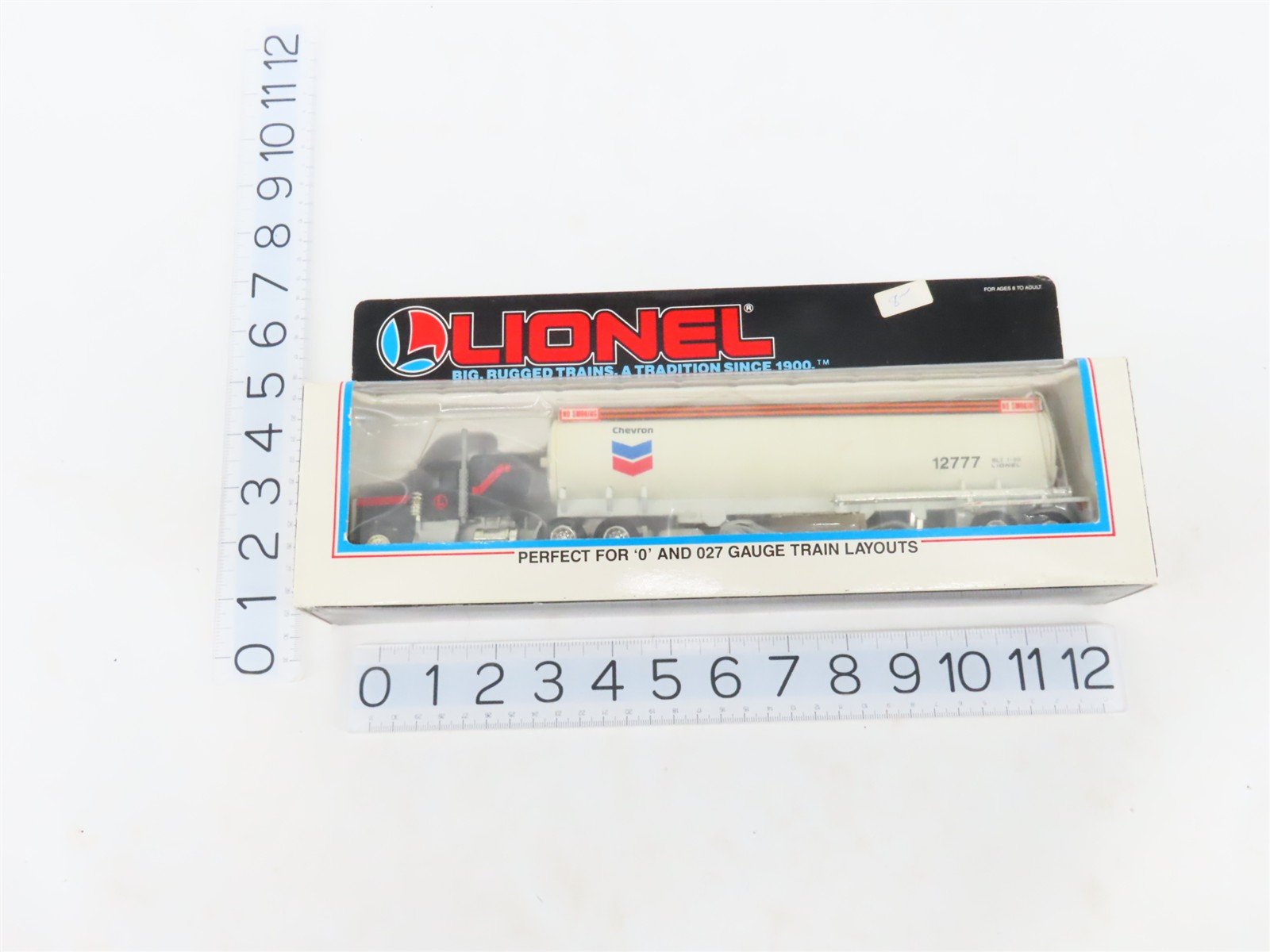 LOT of 2 O Scale Lionel Quaker State & Chevron Tank Trucks