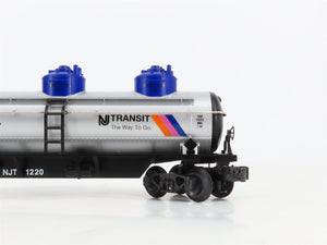 O Gauge 3-Rail K-Line K636-3931A NJT Transit 3-Dome Tankcar 3-Car Pack