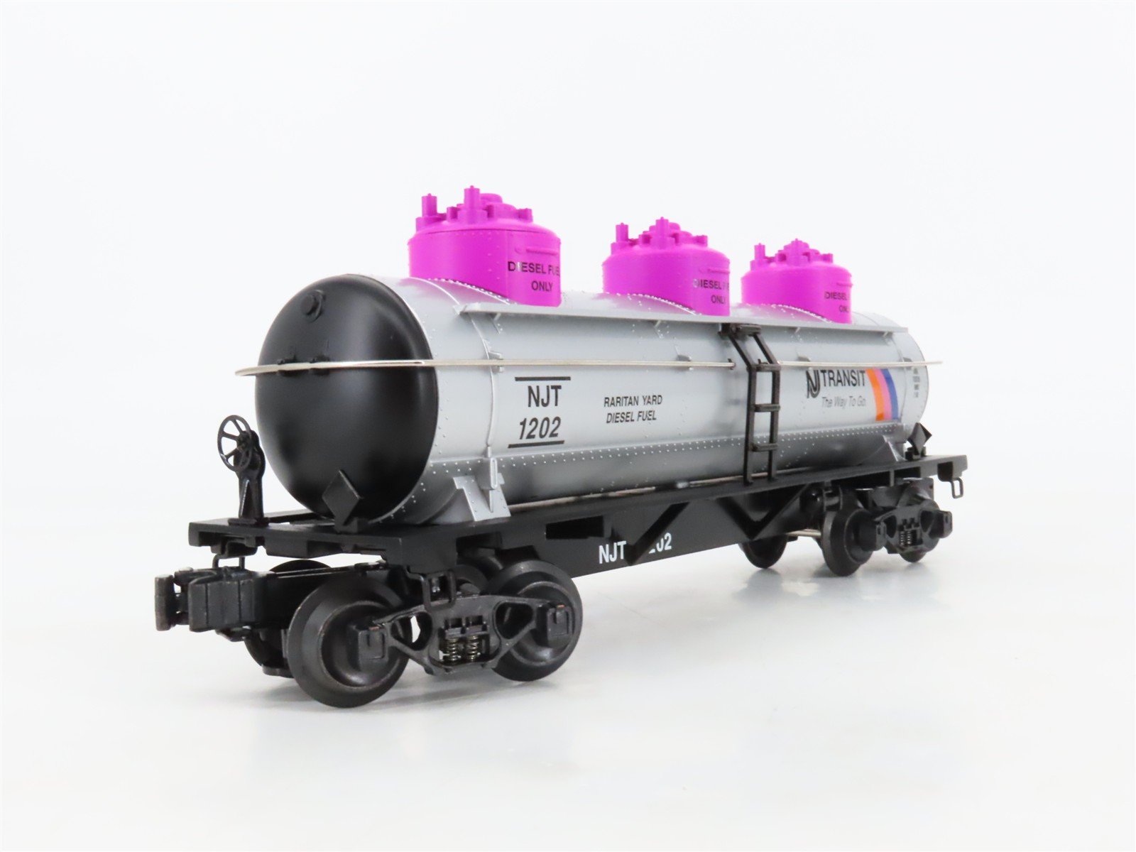 O Gauge 3-Rail K-Line K636-3931A NJT Transit 3-Dome Tankcar 3-Car Pack