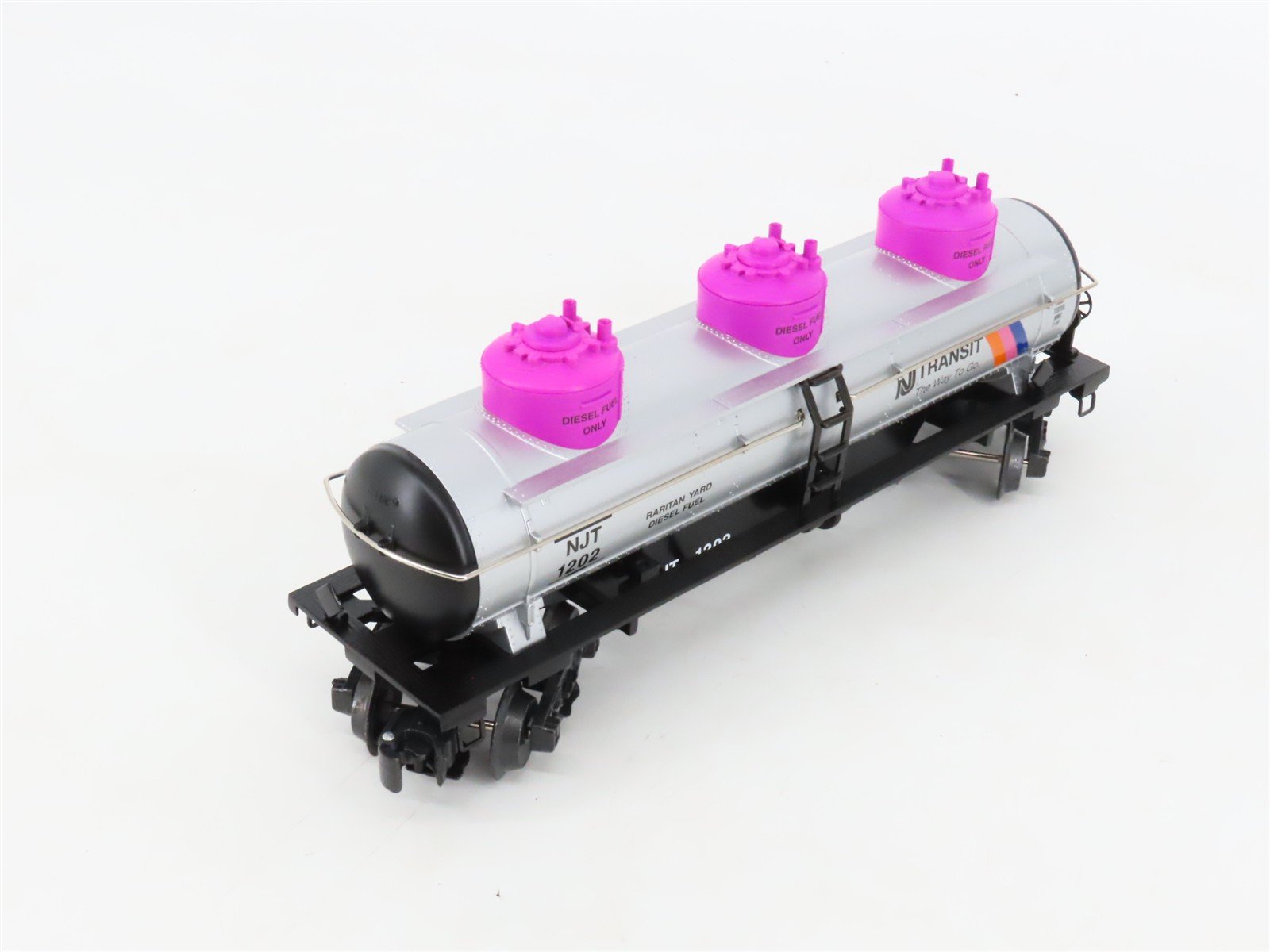 O Gauge 3-Rail K-Line K636-3931A NJT Transit 3-Dome Tankcar 3-Car Pack