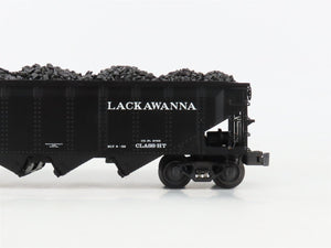 O Gauge 3-Rail K-Line K623-1472 D&LW Lackawanna 4-Bay Hopper Cars w/Loads