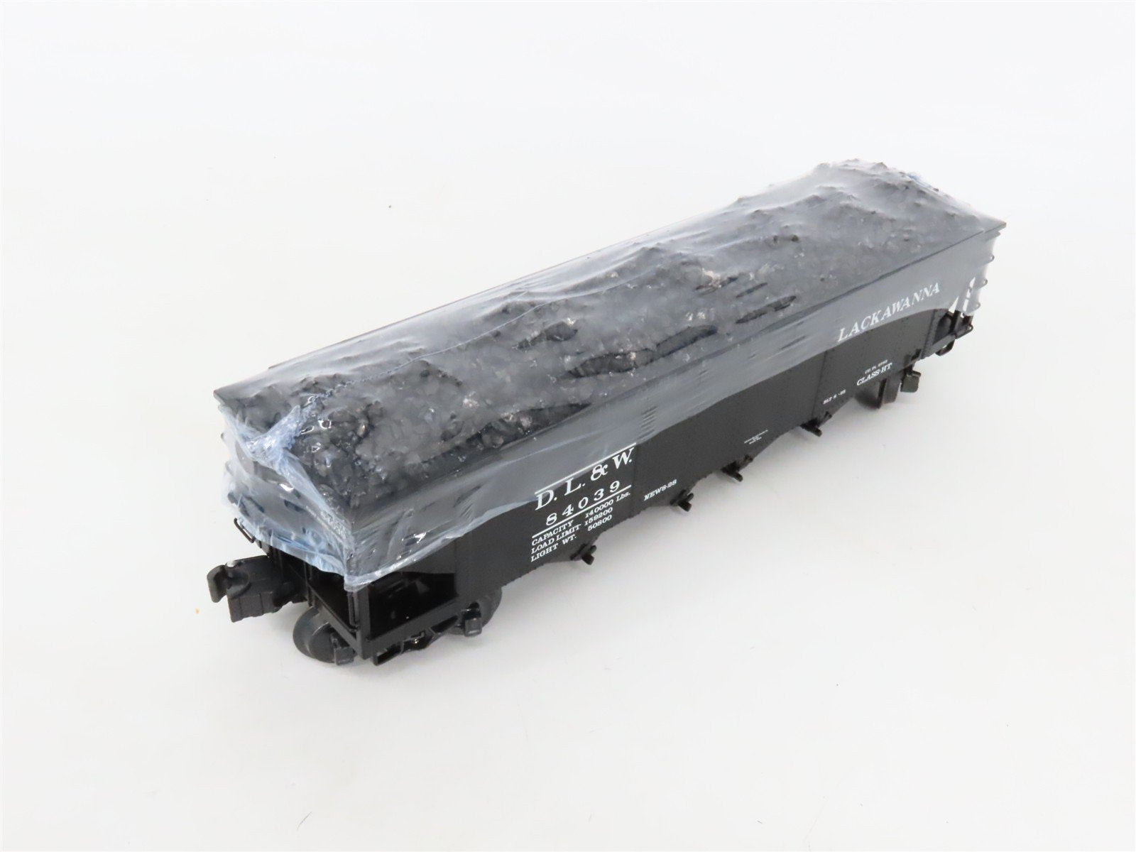 O Gauge 3-Rail K-Line K623-1472 D&LW Lackawanna 4-Bay Hopper Cars w/Loads