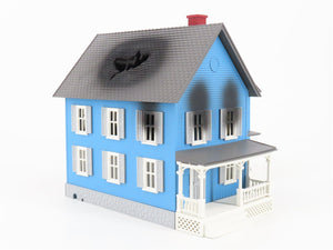 O Scale MTH Rail King 30-9139 Operating Farm House On Fire