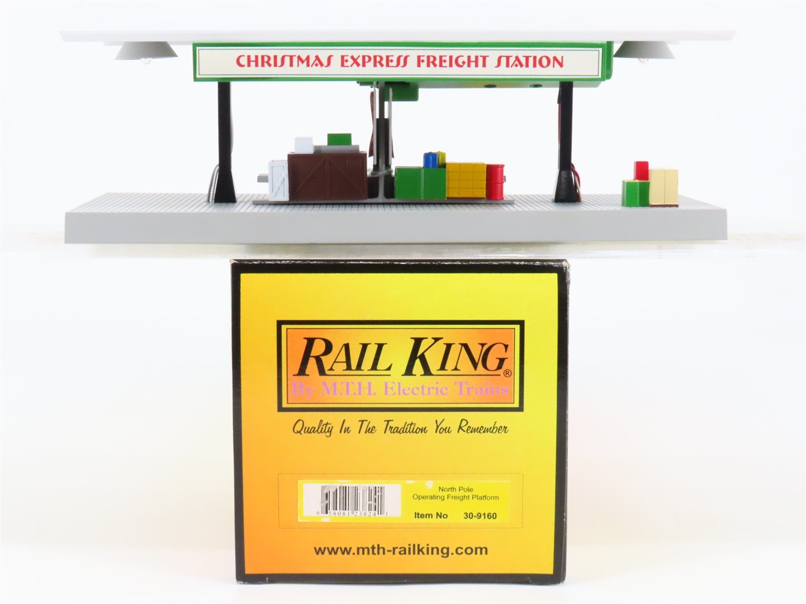 O Scale MTH Rail King 30-9160 North Pole Operating Freight Platform