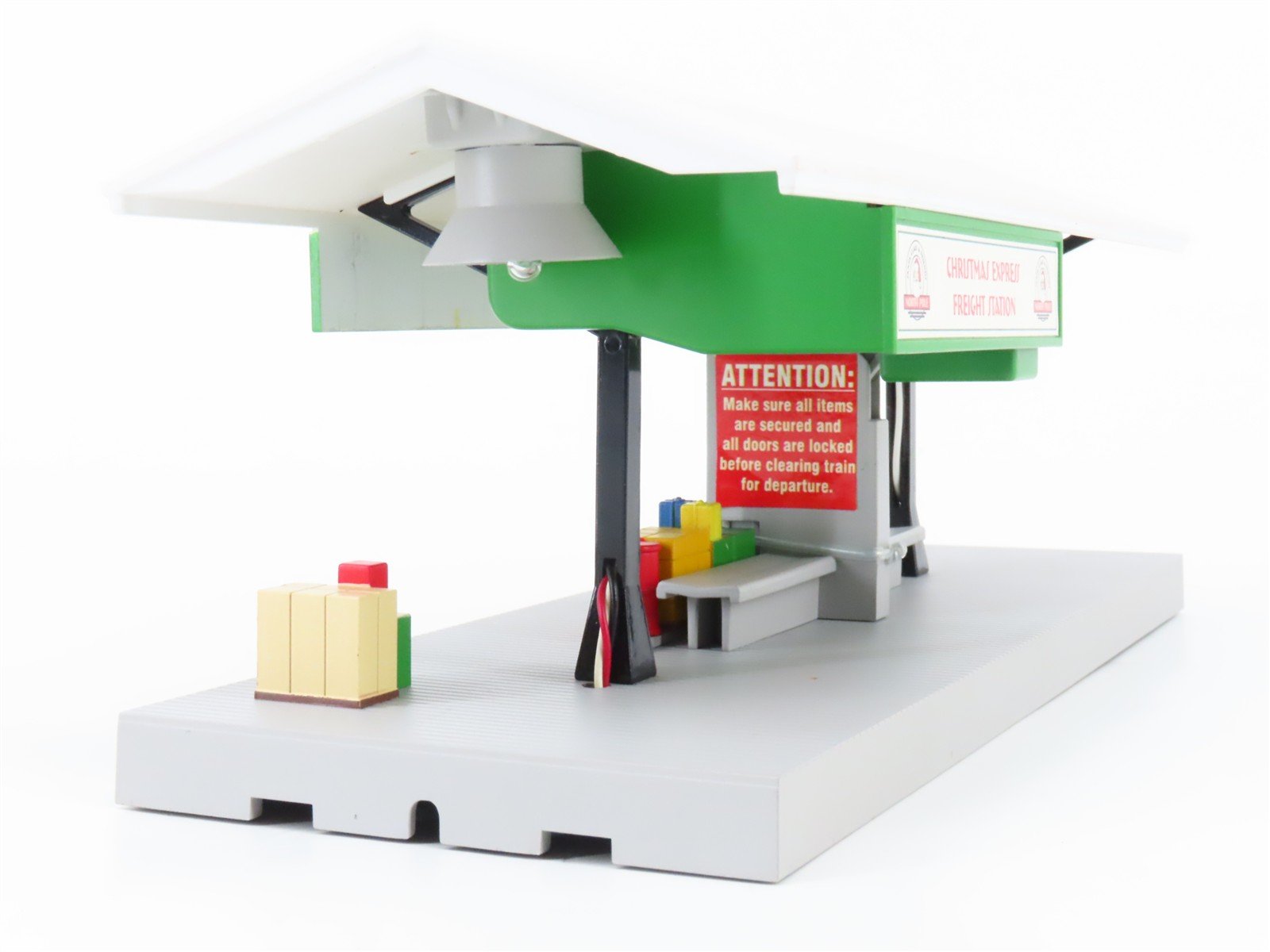 O Scale MTH Rail King 30-9160 North Pole Operating Freight Platform