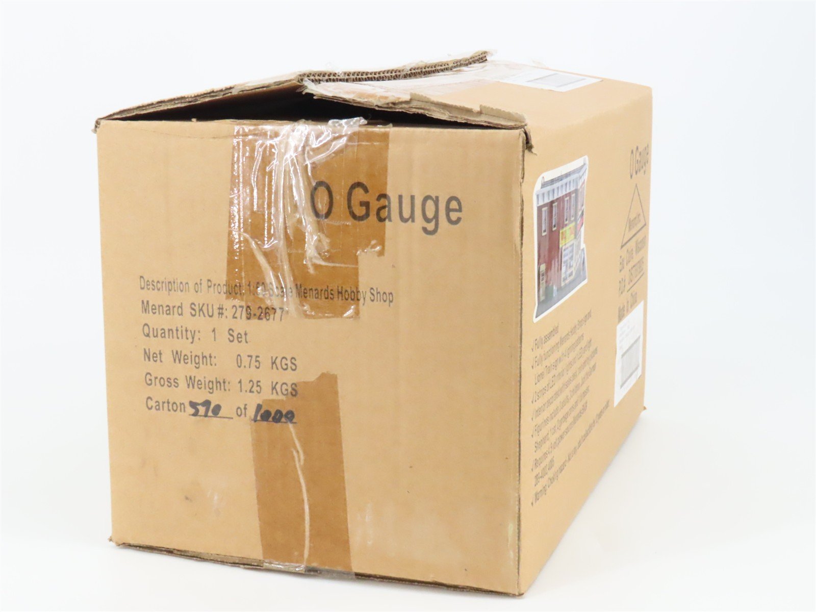O 1:50 Scale Menards 279-2677 Hobby Shop Building w/Lights