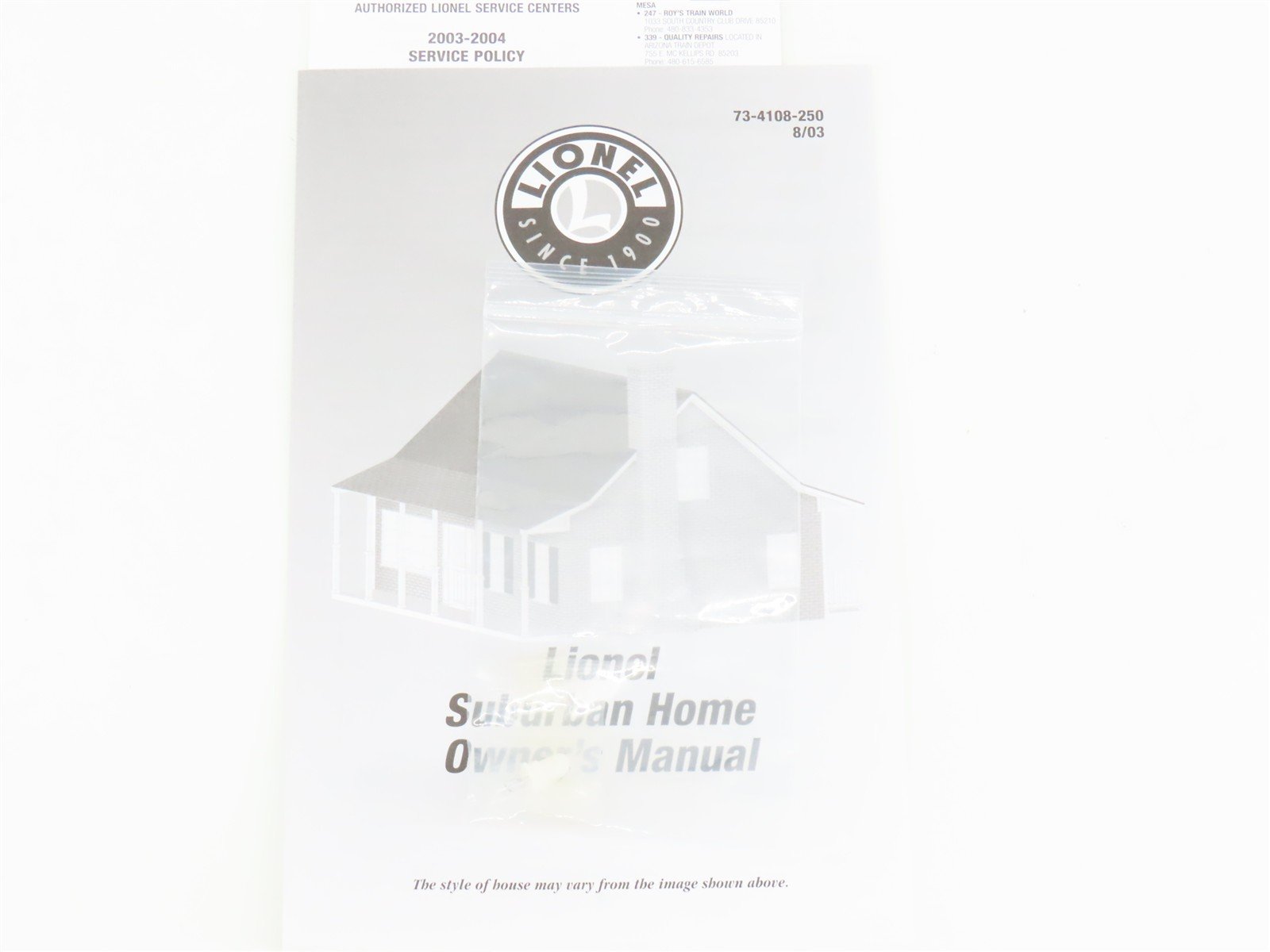 O 1/48 Scale Lionel Lionelville 6-34112 Fieldstone House