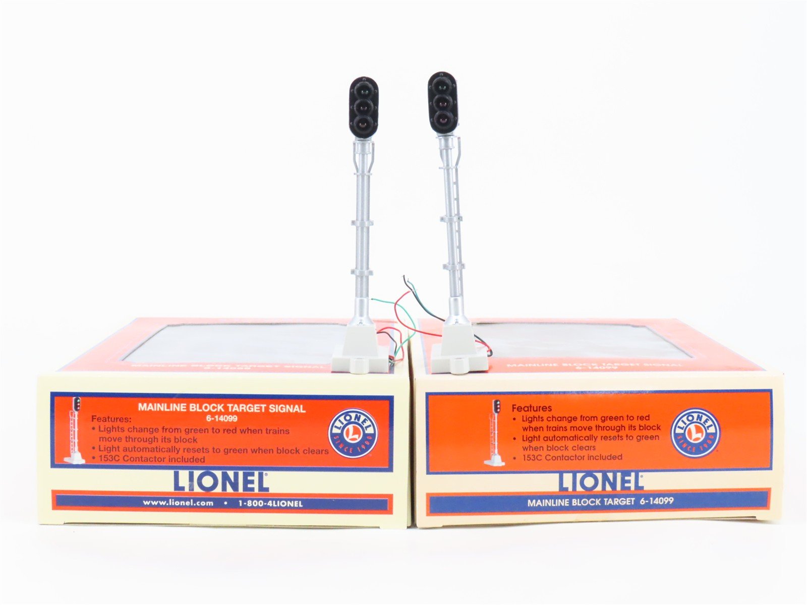LOT of 2 O Scale Lionel 6-14099 Mainline Block Target Signals