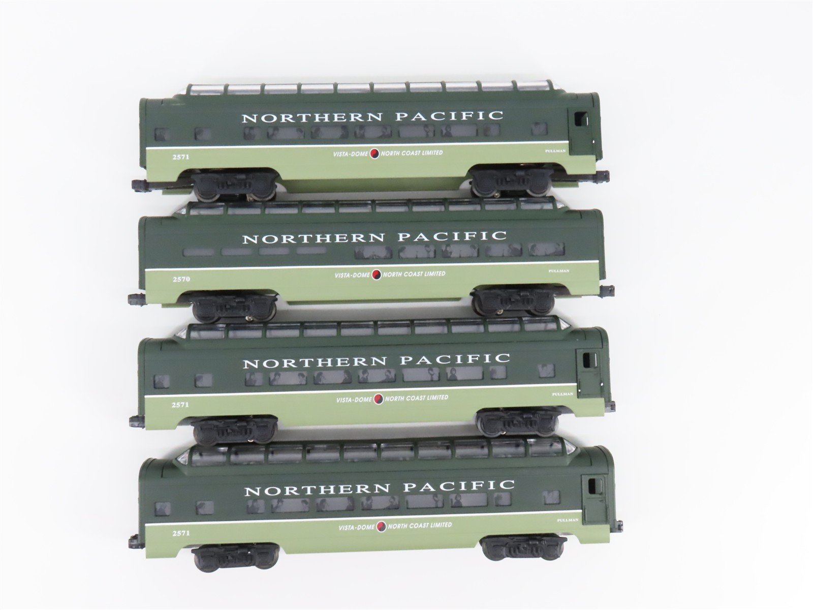 O Gauge 3-Rail Lionel NP Northern Pacific Vista Dome Passenger 4-Car Set