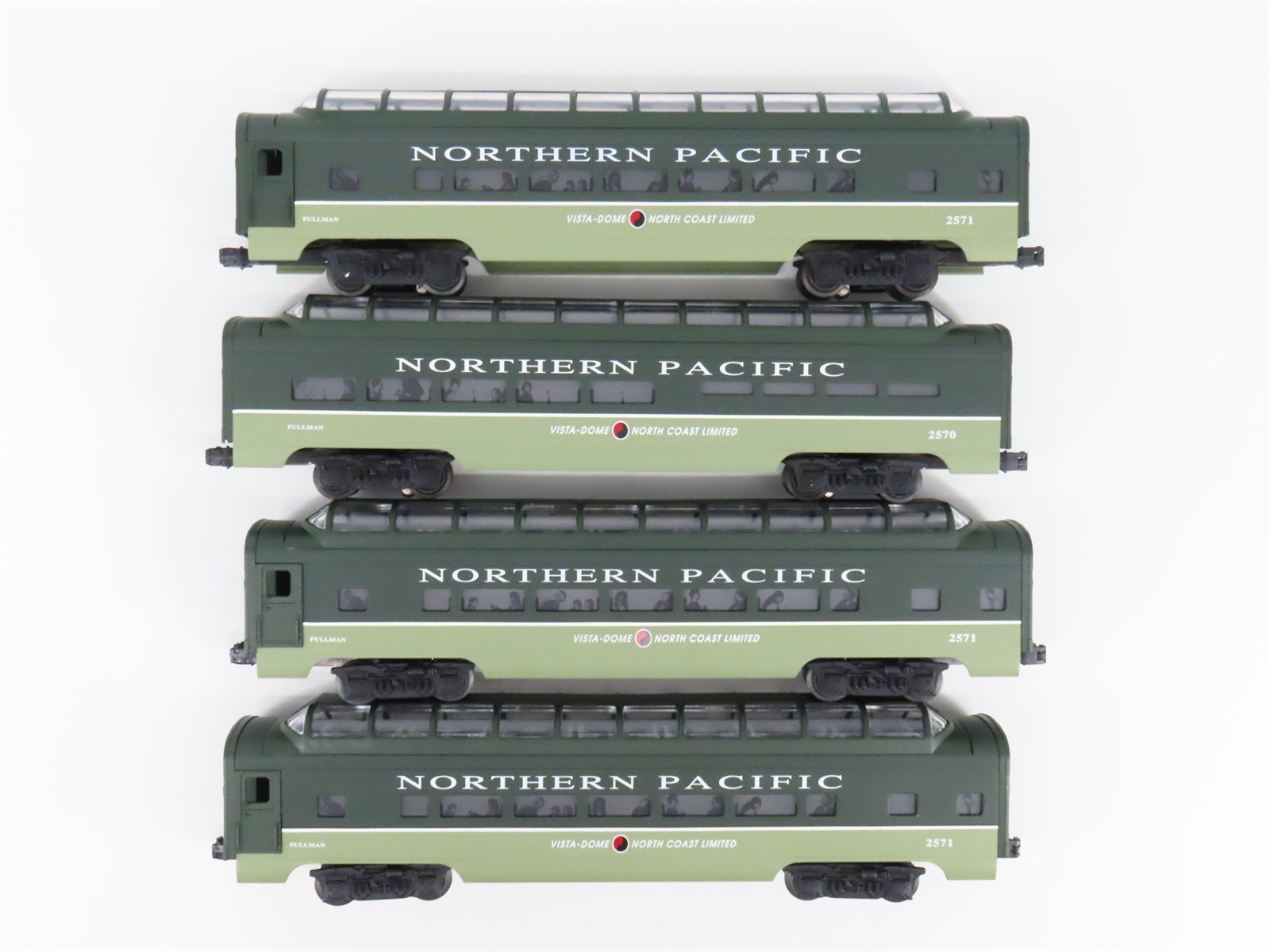 O Gauge 3-Rail Lionel NP Northern Pacific Vista Dome Passenger 4-Car Set