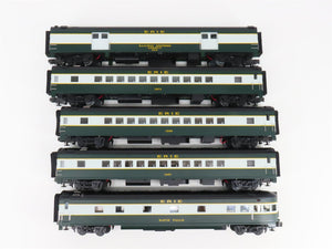 O Gauge 3-Rail MTH 20-6560 Erie 70' Streamlined Passenger 5-Car Set