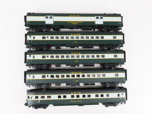 O Gauge 3-Rail MTH 20-6560 Erie 70' Streamlined Passenger 5-Car Set