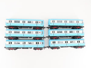 O Gauge 3-Rail MTH RailKing 30-2274-0/3 MTA World's Fair R-36 Subway 6-Car Set