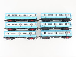 O Gauge 3-Rail MTH RailKing 30-2274-0/3 MTA World's Fair R-36 Subway 6-Car Set