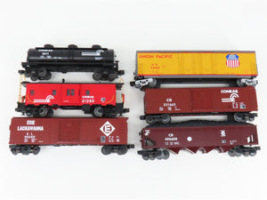 O27 Gauge 3-Rail MTH RailKing 30-7011 CR, ERIE & UP Freight 6-Car Set