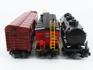 O27 Gauge 3-Rail MTH RailKing 30-7011 CR, ERIE & UP Freight 6-Car Set