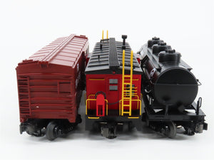 O27 Gauge 3-Rail MTH RailKing 30-7011 CR, ERIE & UP Freight 6-Car Set
