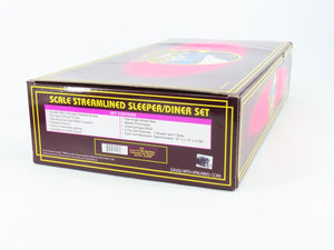 O Gauge 3-Rail MTH 20-6660 Erie Streamlined Sleeper/Diner Passenger Set