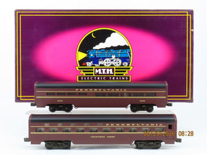 O Gauge 3-Rail MTH MT-6117 PRR Pennsylvania 60' Sleeper/Diner Passenger Cars