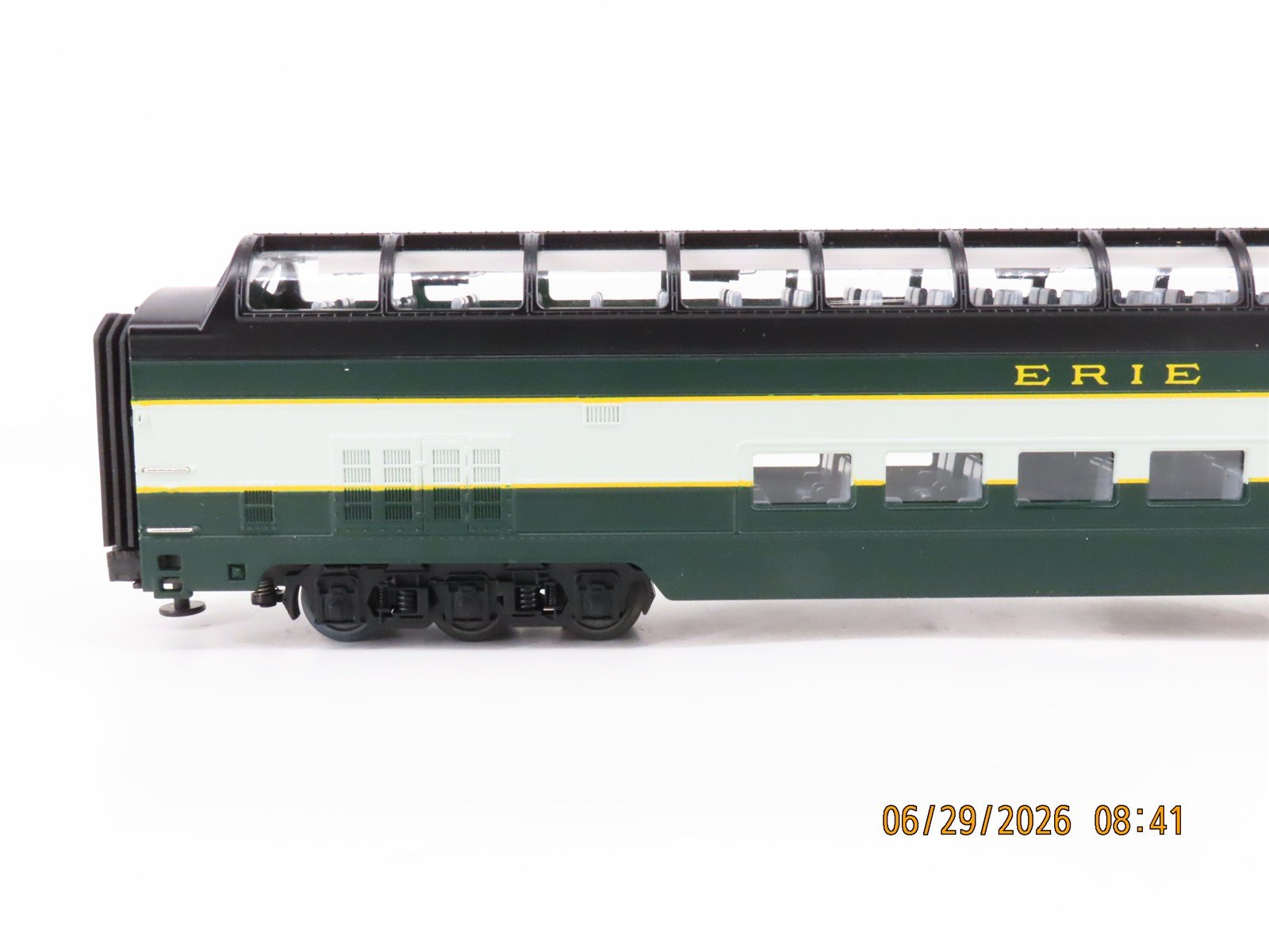 O Gauge 3-Rail MTH 20-6760 Erie Vista Dome Passenger Car 2-Pack