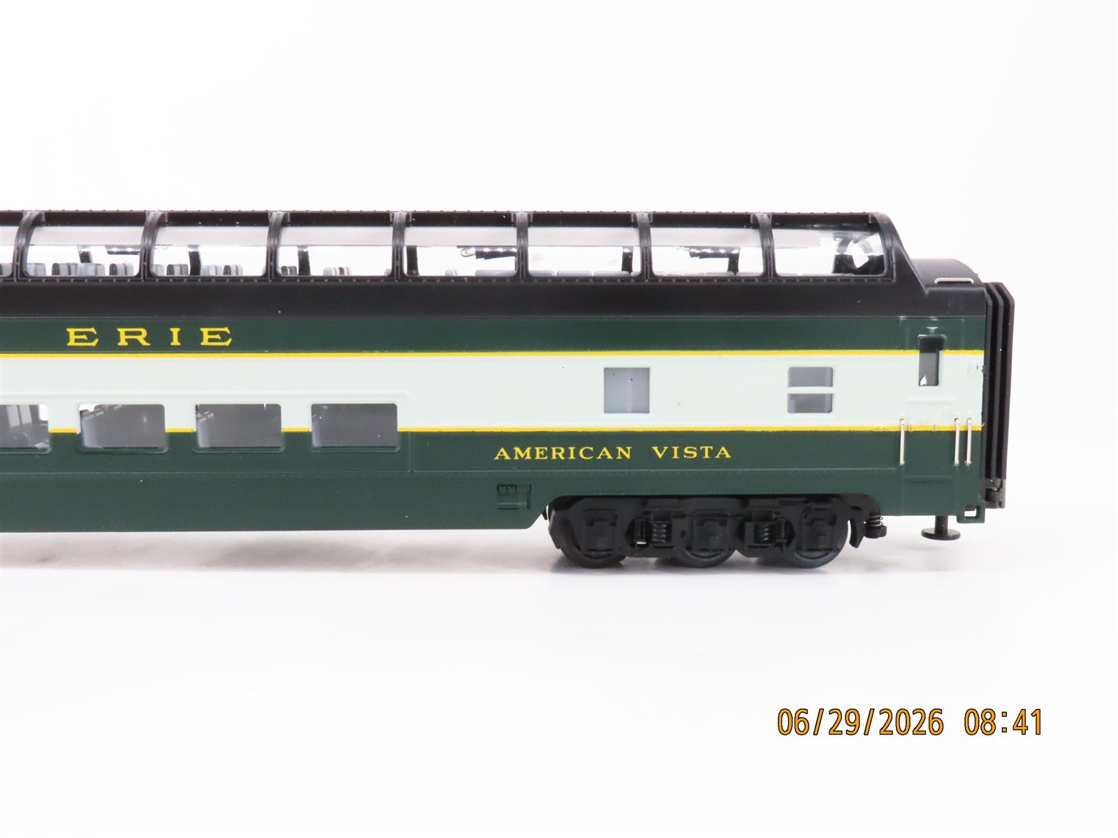 O Gauge 3-Rail MTH 20-6760 Erie Vista Dome Passenger Car 2-Pack