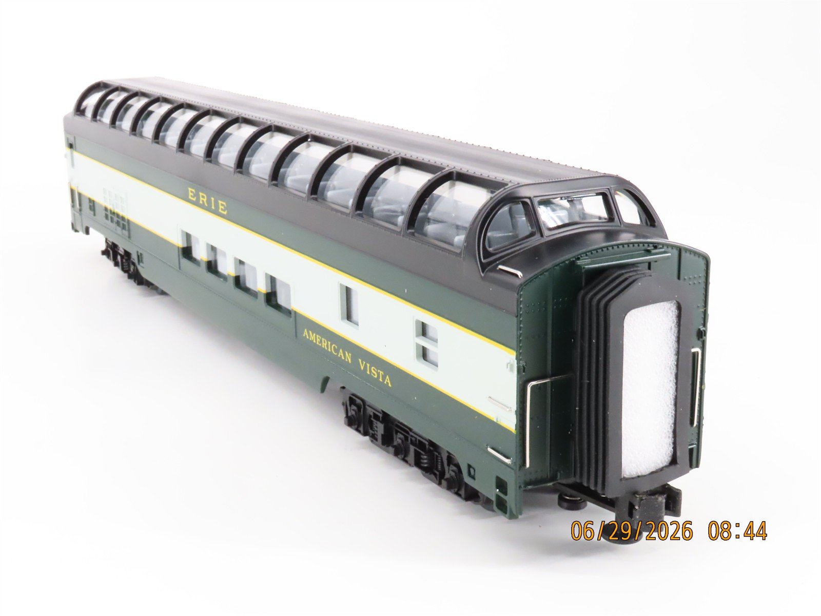 O Gauge 3-Rail MTH 20-6760 Erie Vista Dome Passenger Car 2-Pack